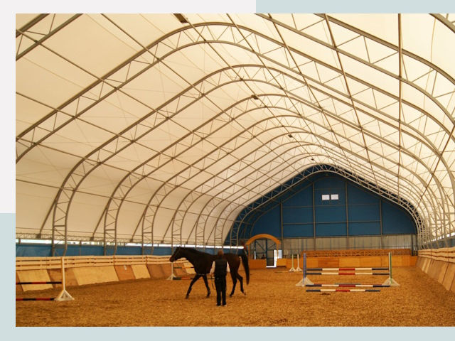 Строительство конных манежей в Гагарине