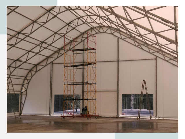 Шатровые ангары в Гагарине