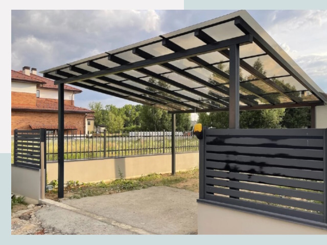 Металлические навесы в Гагарин от 624 руб. за м²